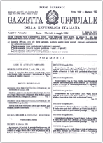 La gazzetta ufficiale