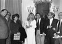 Raoul Radice, Diego Fallini, Natalia Ginzburg, Monica Vitti, Alberto Sordi, Gianluigi Rondi e Mario Monicelli al Premio Gino Cervi , 4 aprile 1977