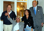 Enzo Mirigliani, Sandra Mondaini, Patrizia Mirigliani e Raimondo Vianello a Salsomaggiore il 9 settembre 2002