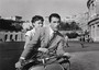 Audrey Hepburn and Gregory Peck in a still from Roman Holiday. 