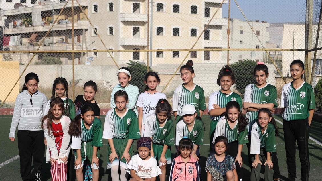 SYRIA-SPORTS-FOOTBALL-WOMEN © ANSA/AFP