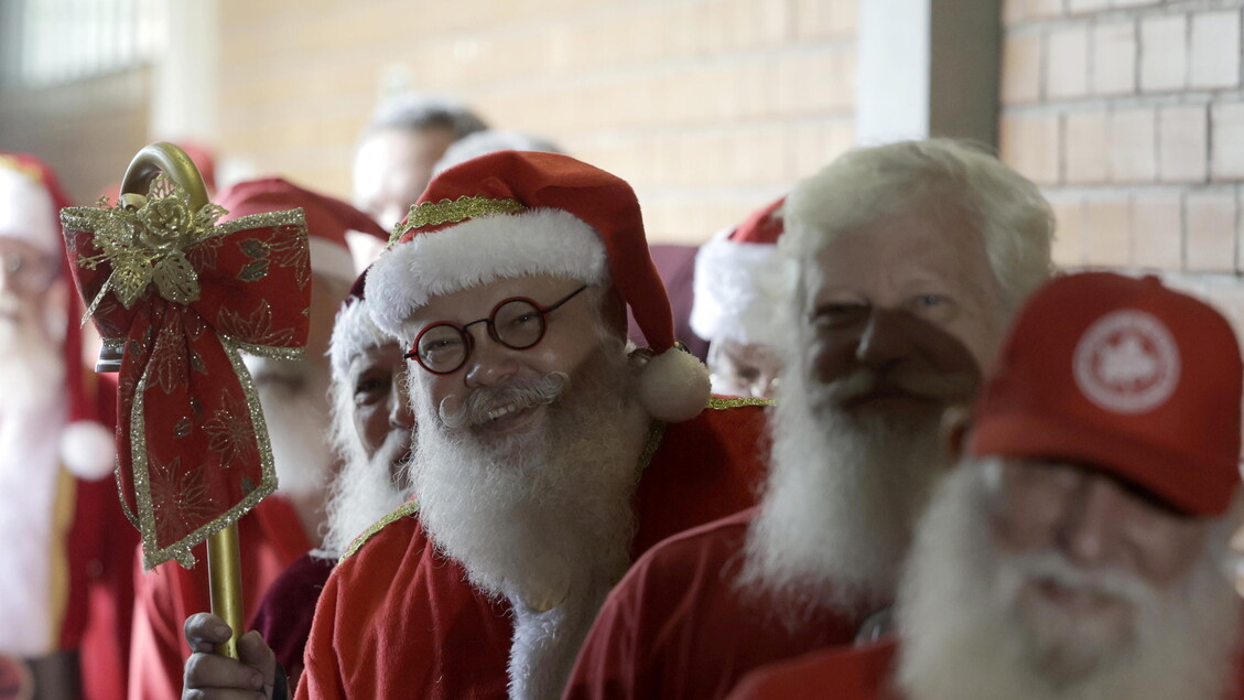 Estudiantes de Santa Claus en Río de Janeiro