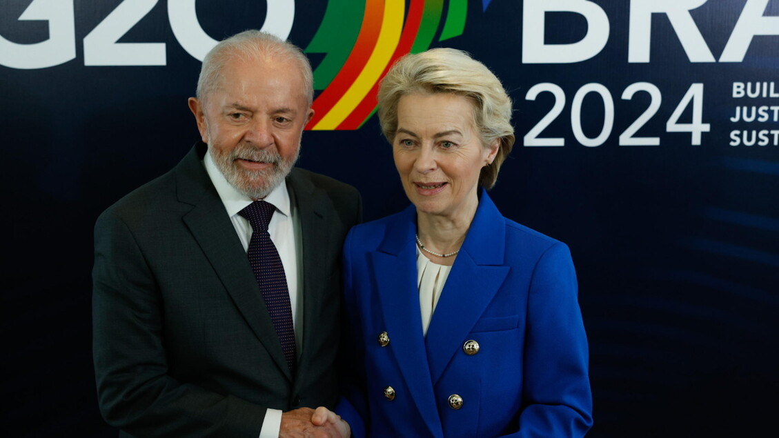 Lula da Silva recibe a la presidenta de la Comisión Europea, Ursula von der Leyen