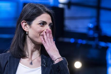 La sindaca di Roma Virginia Raggi ospite della trasmissione di La7 'Di Martedi' © ANSA