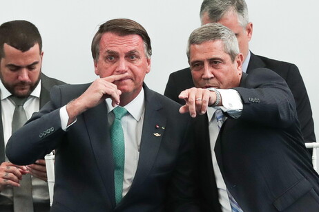 Braga Netto com o ex-presidente Jair Bolsonaro