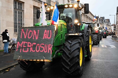 Protesto na França contra acordo Mercosul-UE