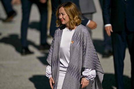 Giorgia Meloni durante cúpula do G20 no Rio de Janeiro