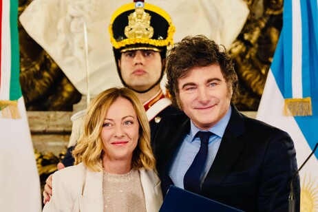 Giorgia Meloni y Javier Milei en un reciente encuentro en la Casa Rosada, en Buenos Aires.