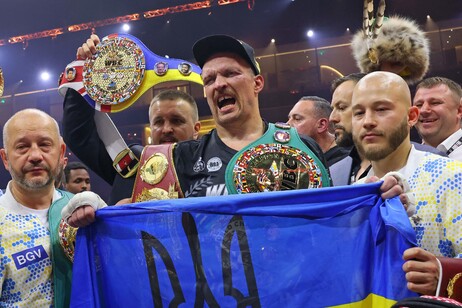 El festejo de Oleksandr Usyk