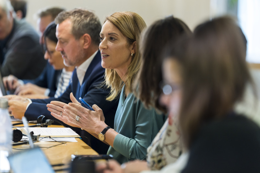 Intervista alla presidente del Parlamento europeo, Roberta Metsola - Foto: Parlamento europeo - Daïna Le Lardic - RIPRODUZIONE RISERVATA