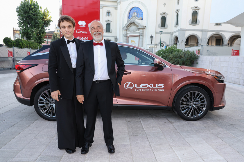 Franz Rogowski e Giorgio Diritti © ANSA/Lexus/Getty Images