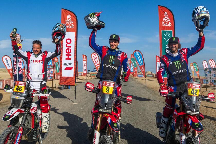 Dakar: moto, l 'americano Brabec e la Honda trionfano © ANSA/AFP