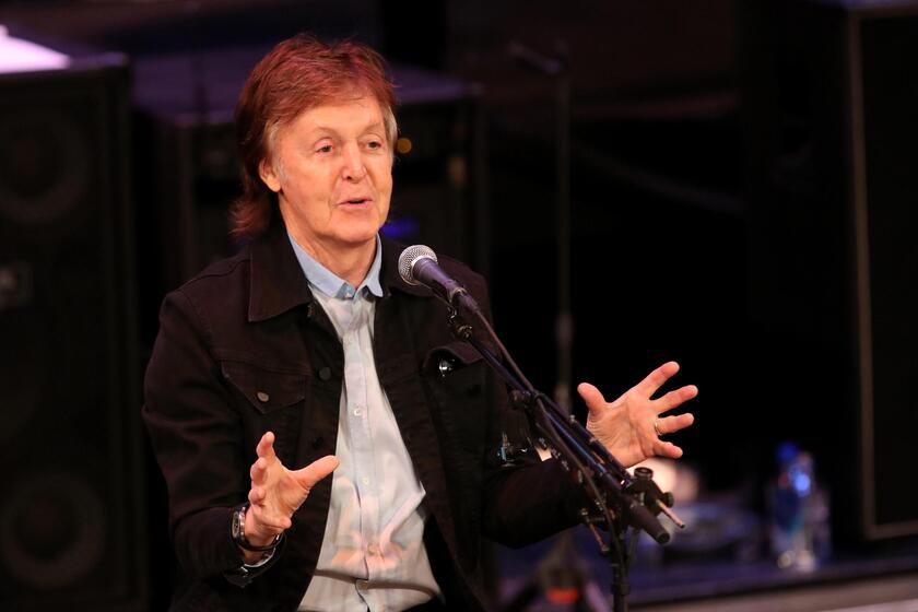 Beatles legend Paul McCartney in Perth, Western Australia