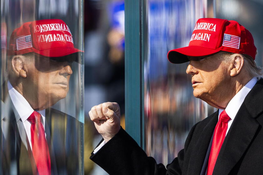 Donald Trump, durante su presentación en Lititz, Pensilvania