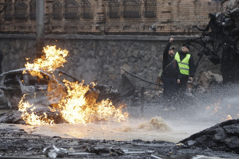 Russian missile strike hits Ukraine's capital Kyiv