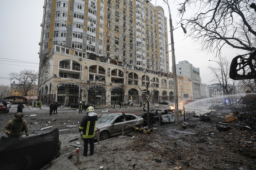 Russian missile strike hits Ukraine's capital Kyiv