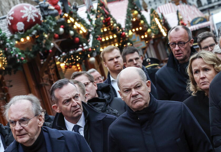 German Chancellor Scholz visits Magdeburg's Christmas market following vehicle-ramming attack