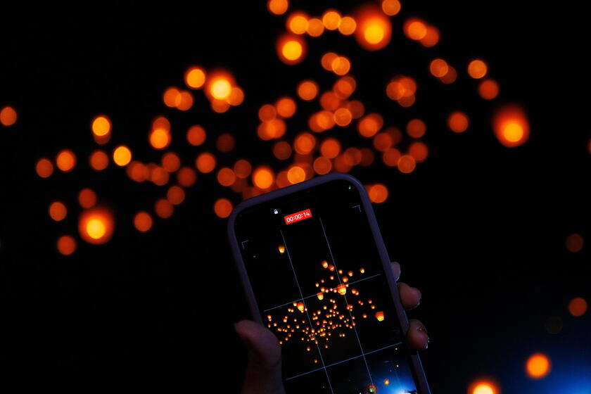 Pingxi Sky Lantern Festival in Taiwan © ANSA/EPA