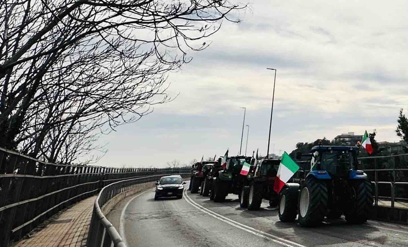 Tractor protests in Italy - ALL RIGHTS RESERVED