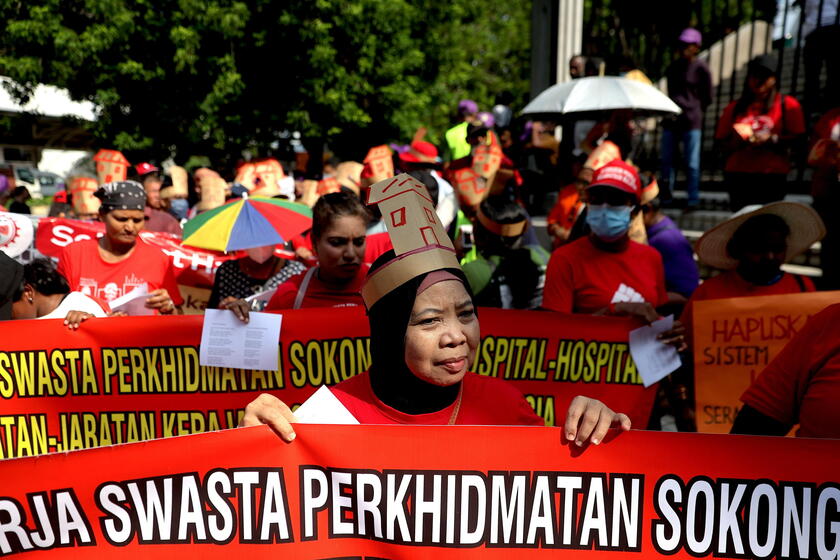 Kuala Lumpur marcha en las calles