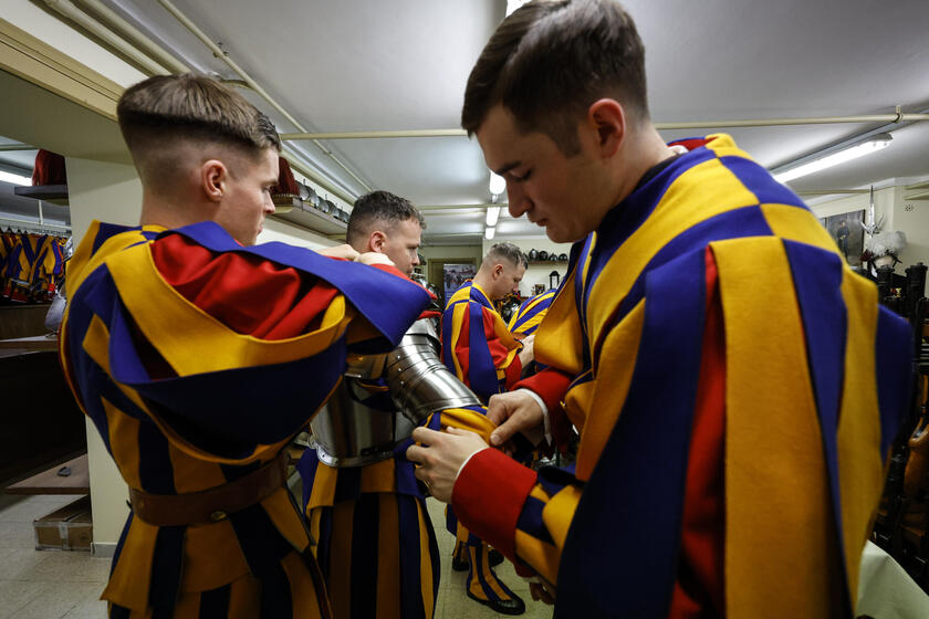 Preparativos para la ceremonia de juramento