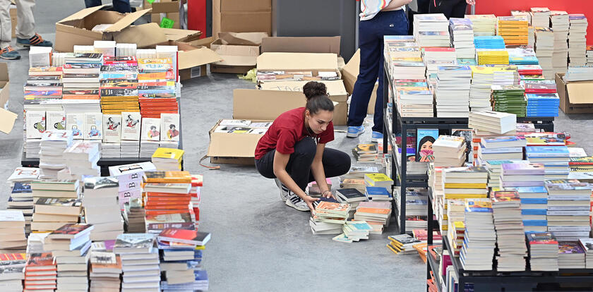 Preparativos para la Feria del Libro de Turín