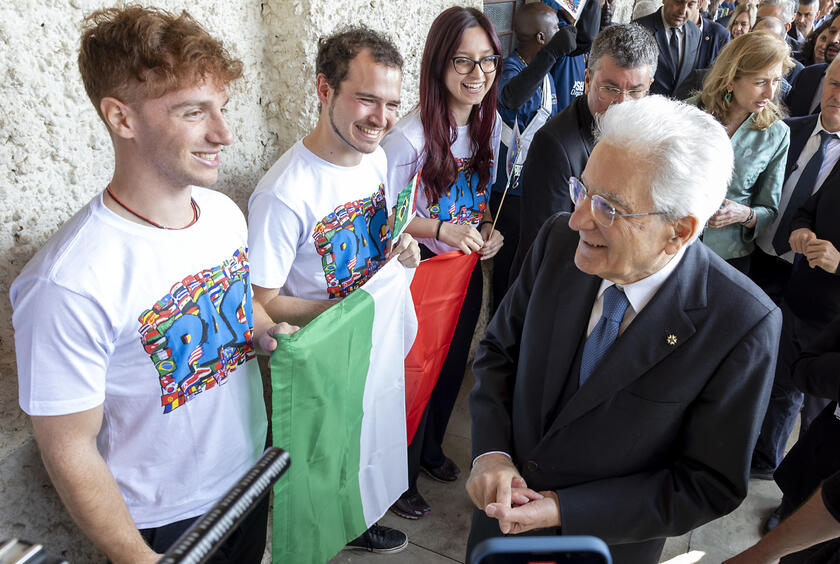 Mattarella visitou o Museu da Imigração e o Arsenal da Esperança em sua visita a São Paulo