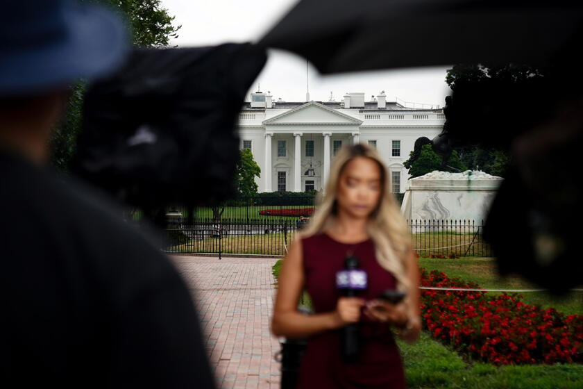 La Casa Blanca el día después del retiro del presidente Joe Biden