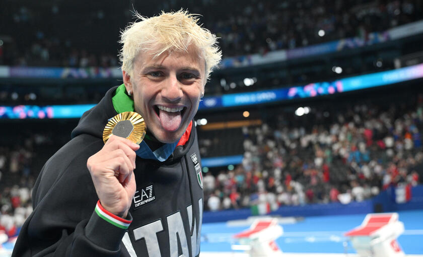 Nicoló Martinenghi, medalla de oro en natación