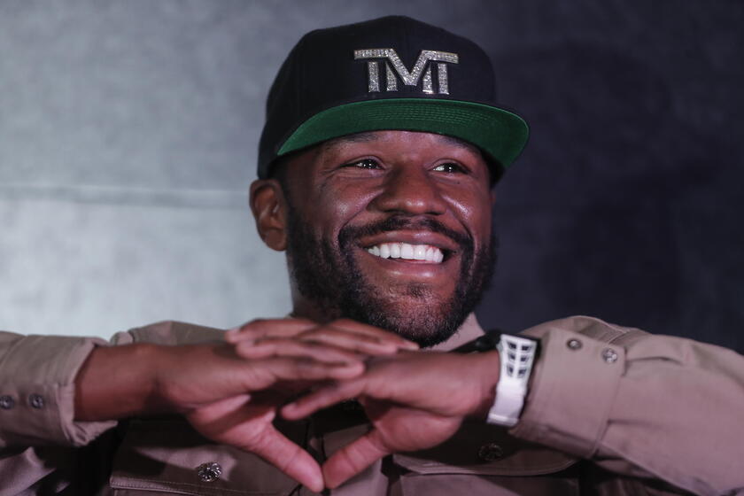 Boxing: Floyd Mayweather Jr. vs John Gotti III - press conference