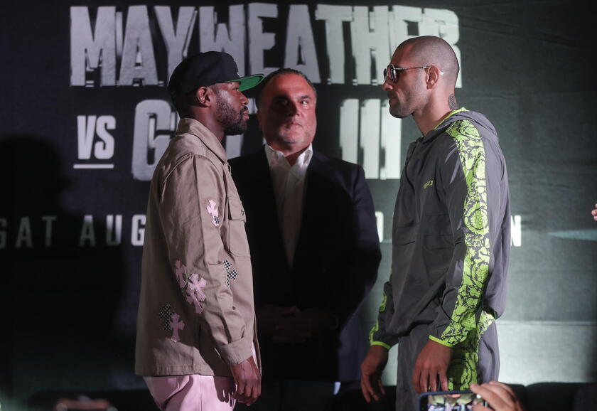 Boxing: Floyd Mayweather Jr. vs John Gotti III - press conference