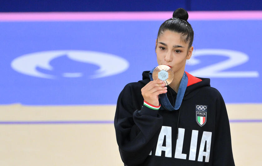 Sofia Raffaeli e' medaglia di bronzo nell'individuale della ginnastica ritmica