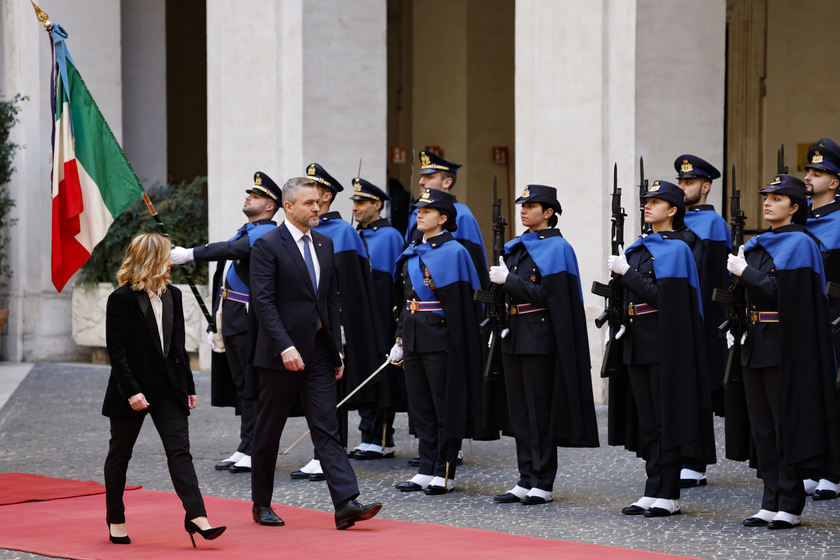 Giorgia Meloni meets Slovak President