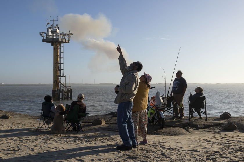 SpaceX Launch of Starship rocket in Texas