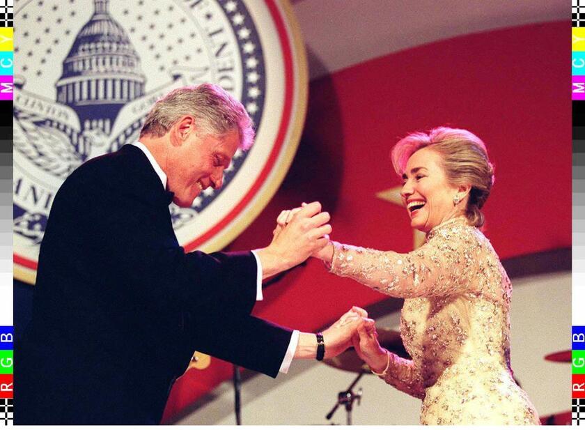 Clinton e sua moglie Hillary