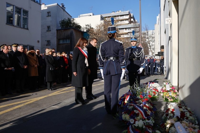 Commemoration ceremony for 10th anniversary of Charlie Hebdo and Hyper Casher attacks in Paris