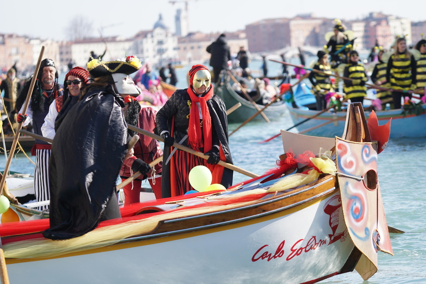 Pantegana sail parade in Venice