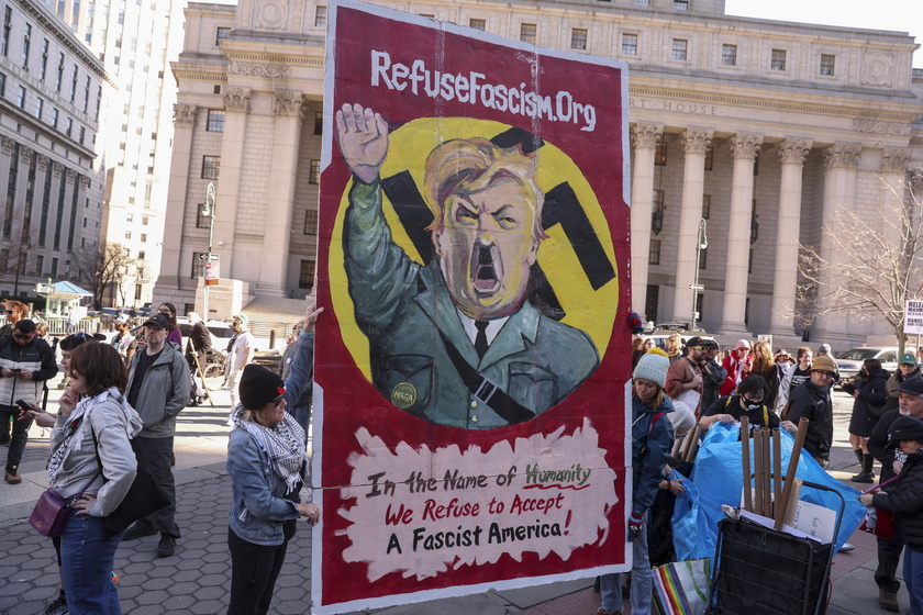 Protest calling for release of Columbia graduate activist Mahmoud Khalil