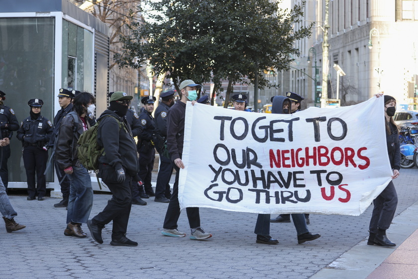 Protest calling for release of Columbia graduate activist Mahmoud Khalil