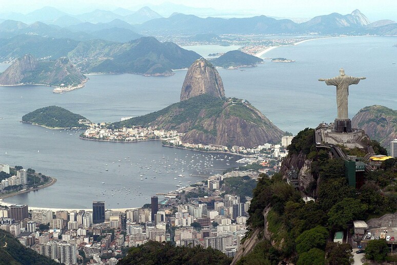 Imagem panorâmica do Cristo Redentor - TODOS OS DIREITOS RESERVADOS