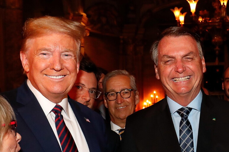 Trump e Bolsonaro durante encontro em 2020 © ANSA/EPA