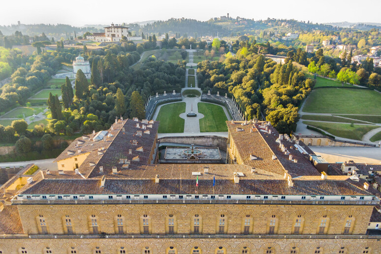 Vista do Palácio Pitti e do Jardim de Boboli, em Florença - TODOS OS DIREITOS RESERVADOS