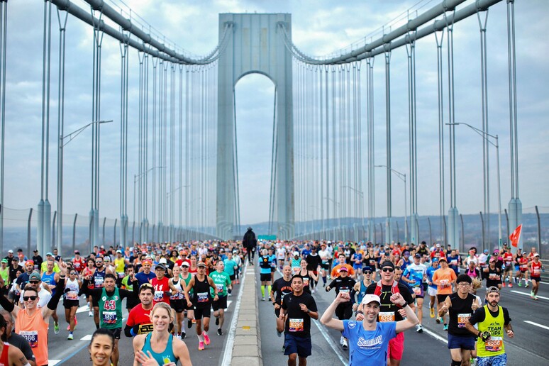 La maratona di New York, l 'edizione del 2023 © ANSA/AFP