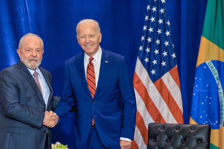 Biden e Lula se reuniram nos EUA (Foto: Ricardo Stuckert/PR) - TODOS OS DIREITOS RESERVADOS