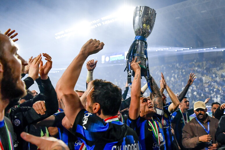 Internazionale é a atual tricampeão da Supercopa da Itália © ANSA/EPA