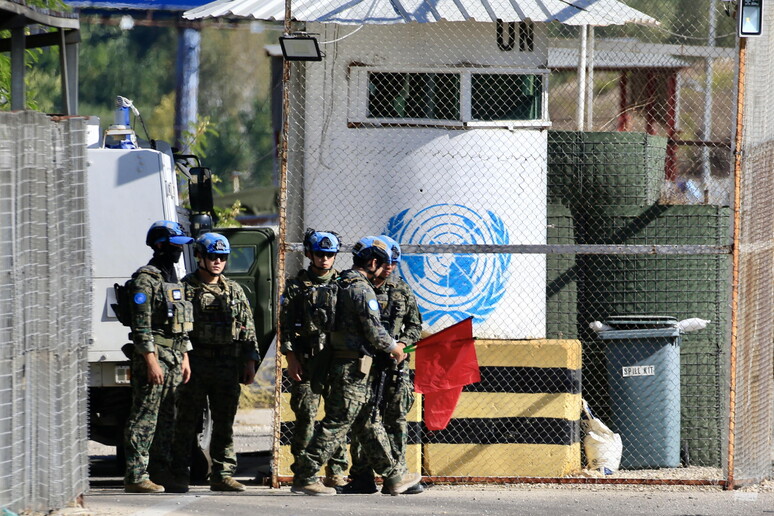 Patrulha da Unifil em Borj Rahal, no sul do Líbano © ANSA/EPA