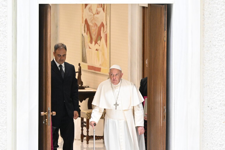 Francisco durante audiência no Vaticano - TODOS OS DIREITOS RESERVADOS