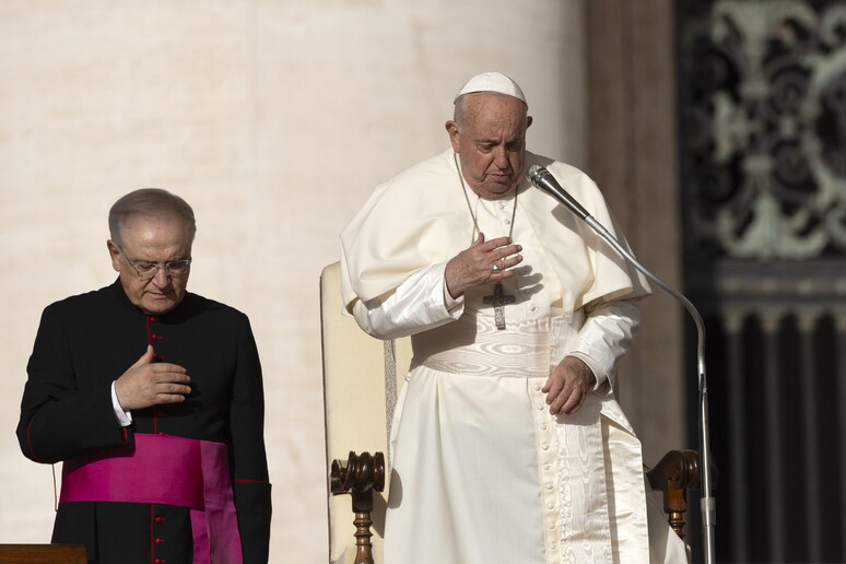 Papa Francisco durante audiência geral no Vaticano - TODOS OS DIREITOS RESERVADOS