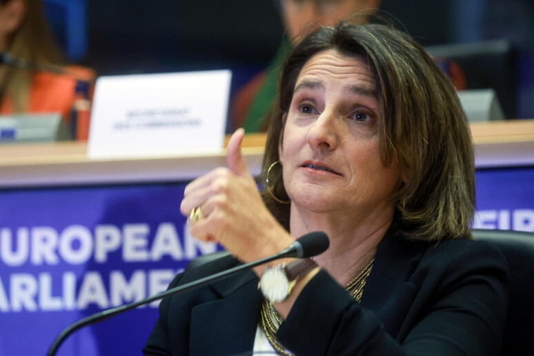 European Commission 's Executive Vice-President-designate Teresa Ribera © ANSA/EPA