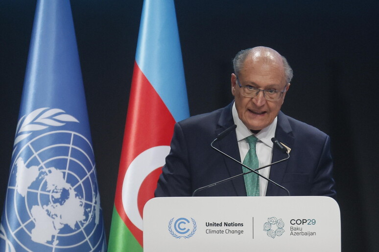 Geraldo Alckmin discursa na cúpula climática de Baku © ANSA/EPA